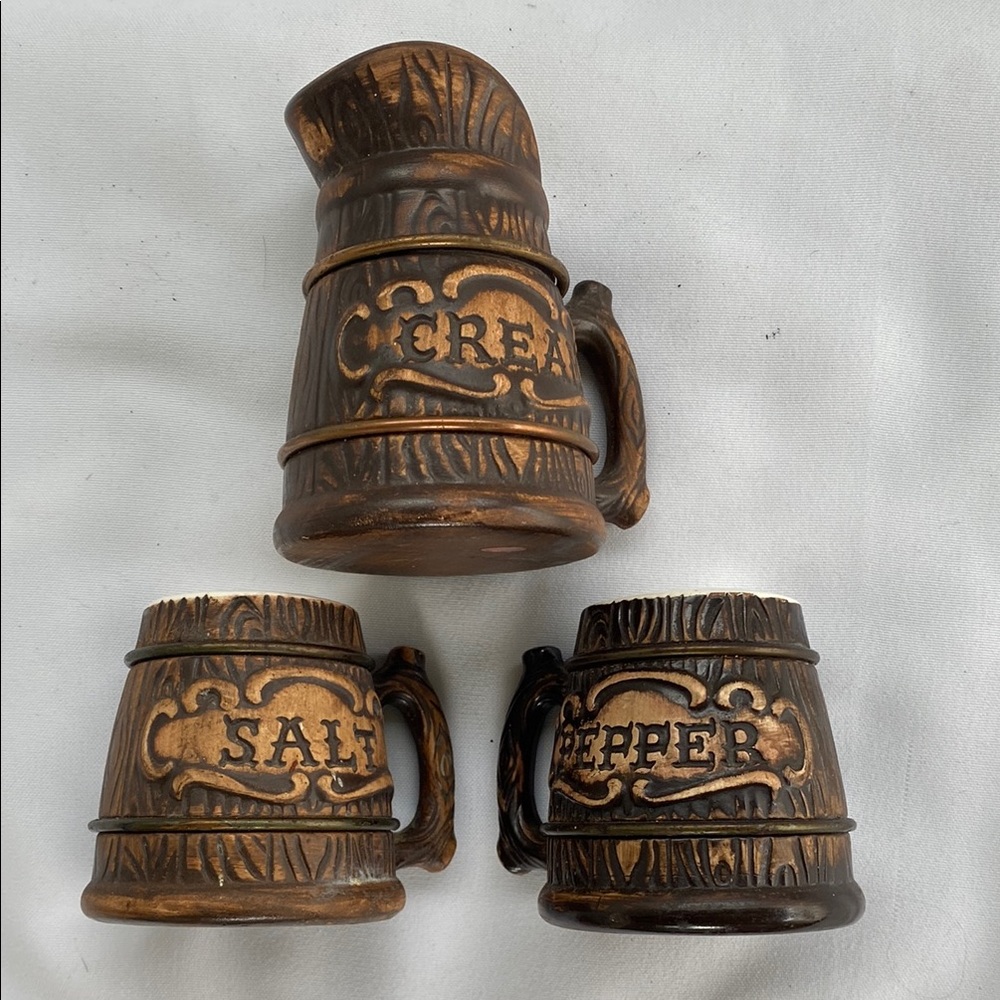 Treasure Craft Salt n Pepper Shakers, Creamer Vintage